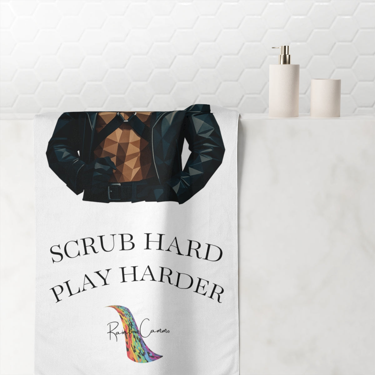 Mink Cotton Towel - Poly Leather Daddy Vibes