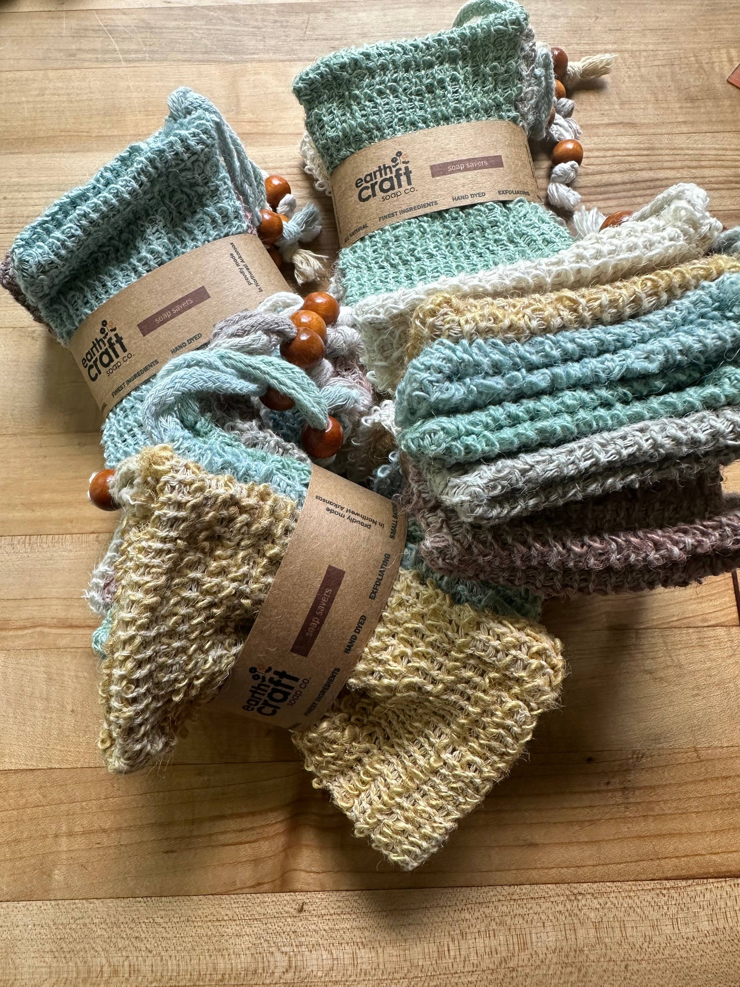 Soap Saver Bags - Earthtone Set of 6