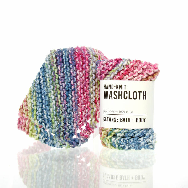 Washcloths - Hand-Knit: Rainbow
