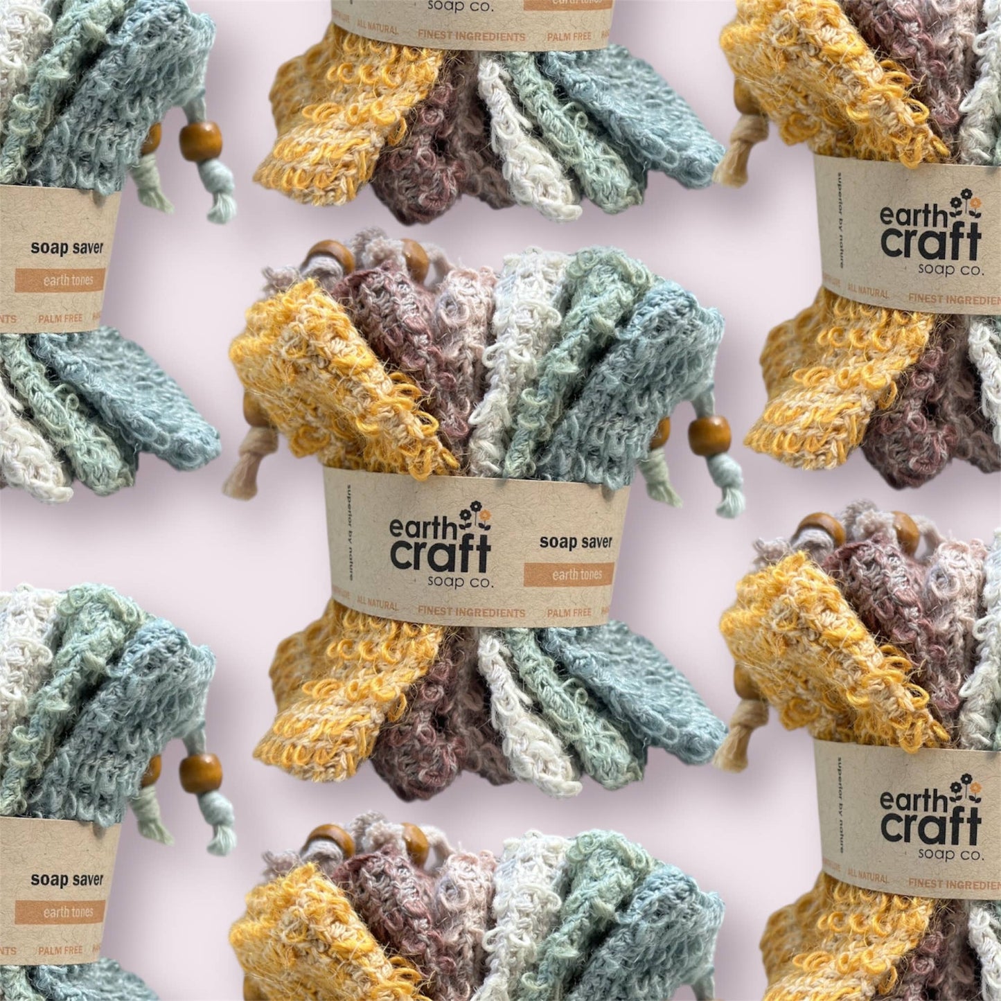 Soap Saver Bags - Earthtone Set of 6