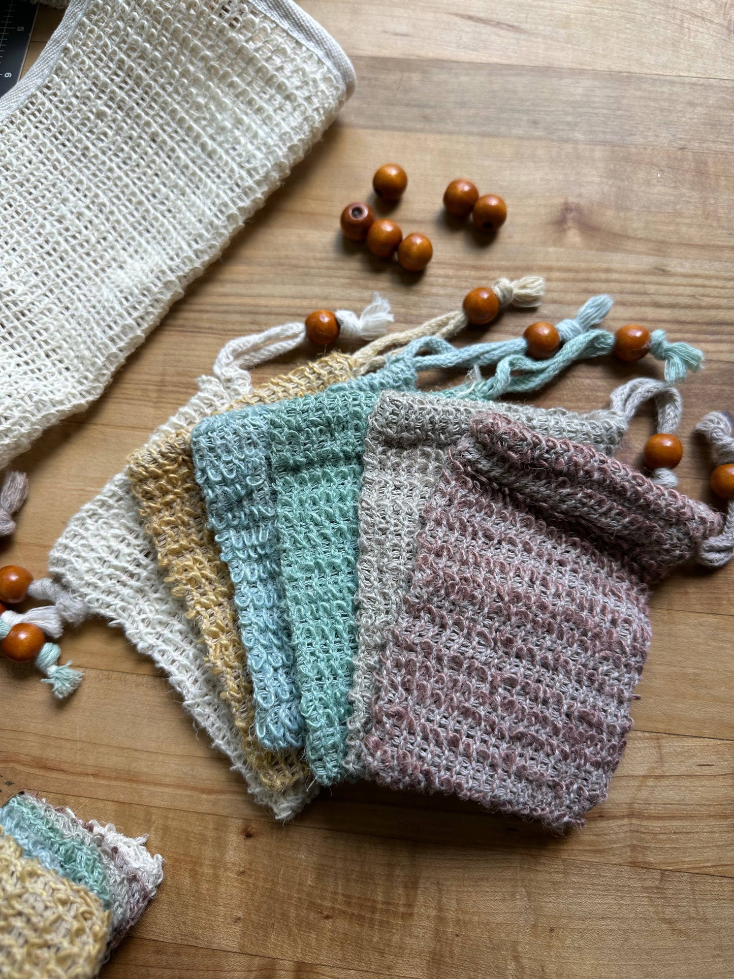 Soap Saver Bags - Earthtone Set of 6