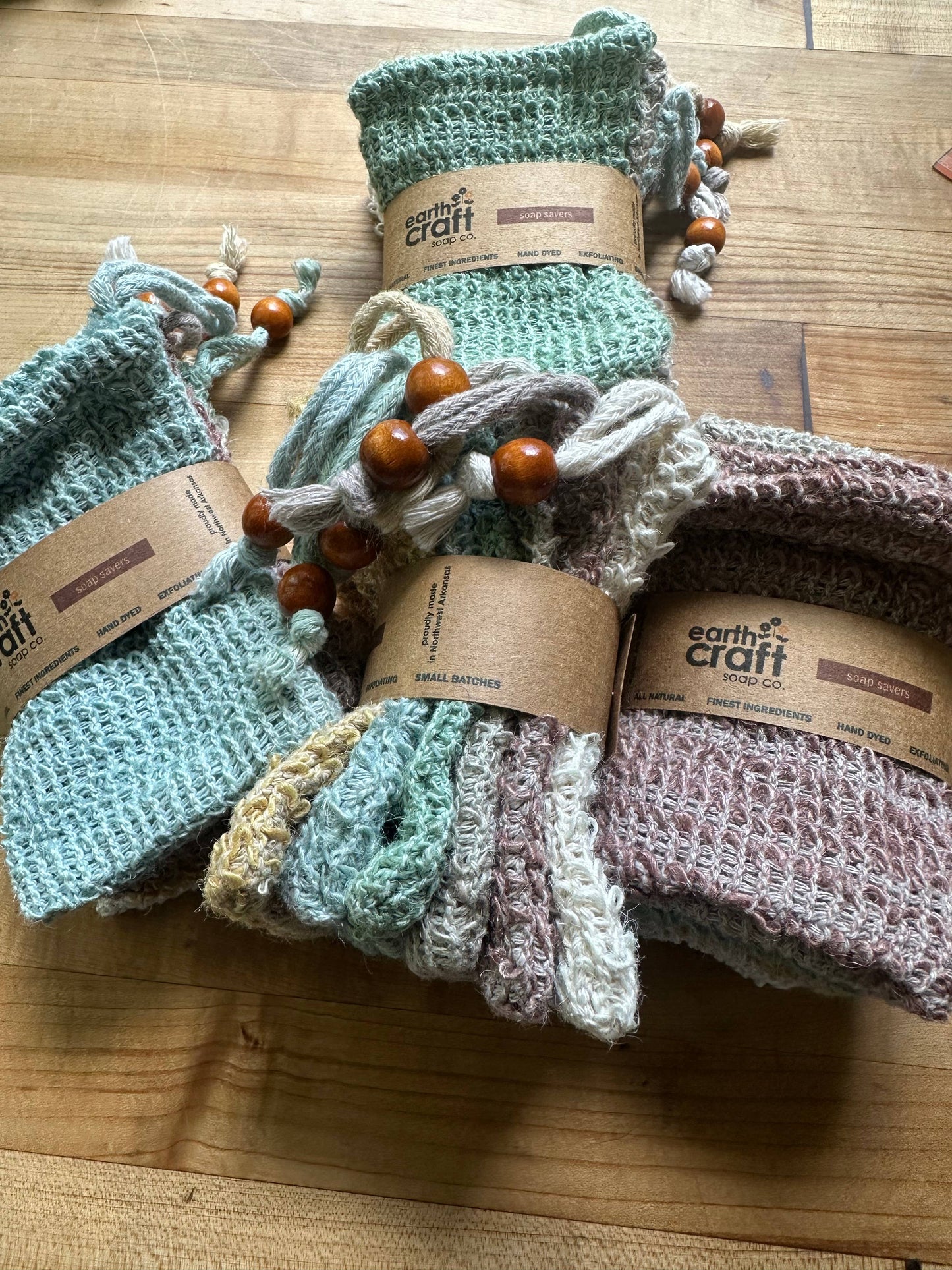 Soap Saver Bags - Earthtone Set of 6