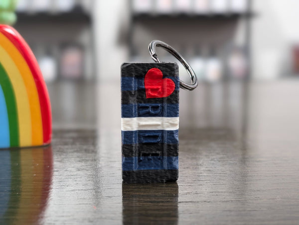 Leather Pride Brick Keychain