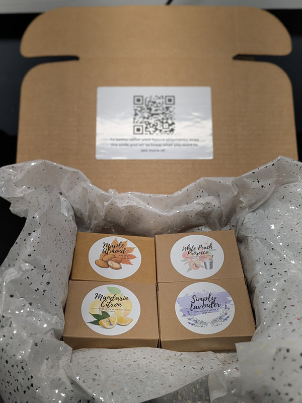 Coffret de savons fruités et sucrés