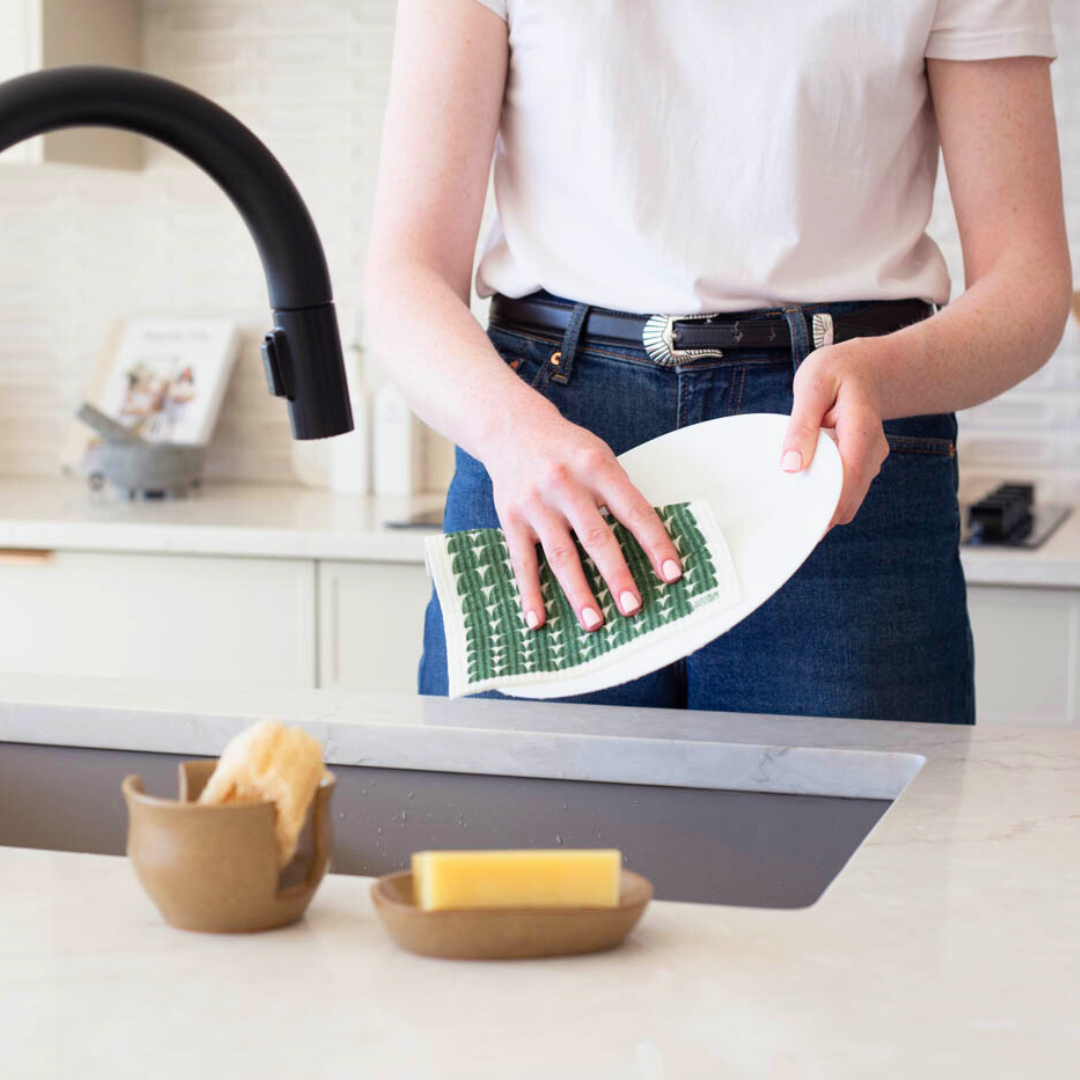 Fair Trade Ceramic Stoneware Soap Dish: Charcoal Brown